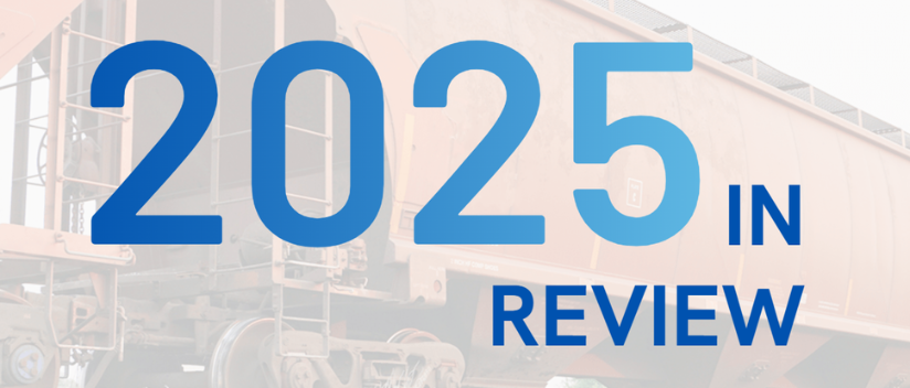 Banner promoting Railinc 2025 Year in Review